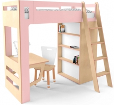 Кровать двухъярусная IndigoWood Smart Cube pink
